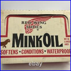 Red Wing Shoes MinkOil Vintage 1960s-1970s Countertop Product Sales Display Box