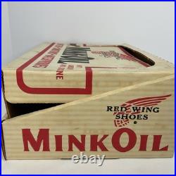 Red Wing Shoes MinkOil Vintage 1960s-1970s Countertop Product Sales Display Box