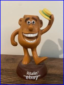 Ritalin Man 1970s CIBA Vintage Pen Holder Medical/Pharma Advertising Rare