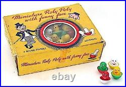 Roly Poly Toys in Store Display Box 1950's Dime Store Old Toy Vintage Original