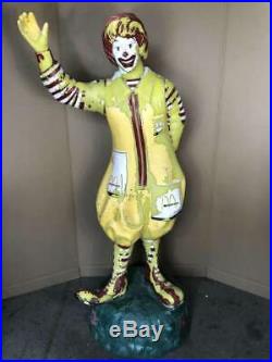 Ronald McDonalds Hamburger Vintage 1960's Life Size Store Statue Display