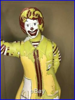 Ronald McDonalds Hamburger Vintage 1960's Life Size Store Statue Display