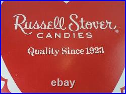 Russell Stover Valentine Heart Store Display Decor Holiday Die Cut Out Vintage