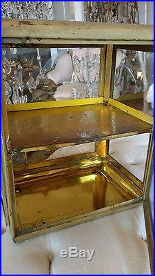 SHABBY ANTIQUE VTG METAL TIN LIKE old STORE display JACOBS KAFFEE case