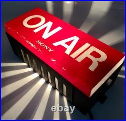 SONY Vintage Electric Store Sign Promotional Display ON AIR RED Light Used 100V