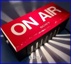 SONY Vintage Electric Store Sign Promotional Display ON AIR RED Light Used 100V