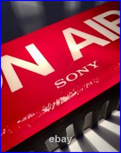 SONY Vintage Electric Store Sign Promotional Display ON AIR RED Light Used 100V