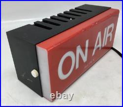 SONY Vintage Electric Store Sign Promotional Display ON AIR RED Light Used 100V