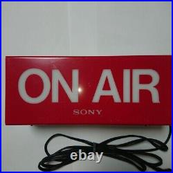 SONY Vintage Electric Store Sign Promotional Display ON AIR used RED Light 100V
