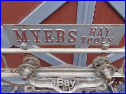 Scarce Vintage Myers Hay Tools Pulley Unloader General Store Display Stand
