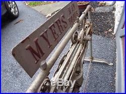 Scarce Vintage Myers Hay Tools Pulley Unloader General Store Display Stand