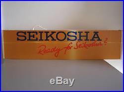 Seikosha Vintage Display Sign Seiko Watch Rare Collectible Used Condition