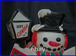 Snowman 3D Chesterfield Advertising Gift Center Vintage Store Display