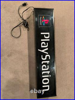 Sony Playstation PS1 RARE vintage light up video game sign works GREAT nice cond