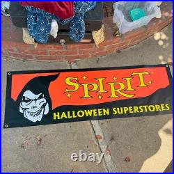 Spirit Halloween Superstores Banner Vintage 90s/2000s Vinyl Store Display Sign