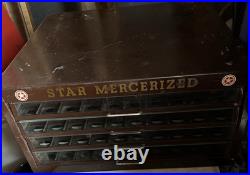 Star Mercerized Vintage Store Display Cabinet Drawer Unit FAST COLORS