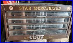 Star Mercerized Vintage Store Display Cabinet Drawer Unit FAST COLORS