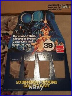 Star Wars 1977 Vintage Coke Store Display Shipper Box Mint