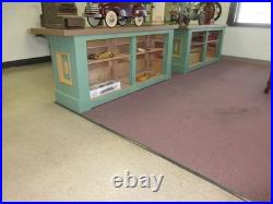 Store Counter Vintage Pair 7 Ft. Mercantile Jewelry Store Tobacco Shop Display