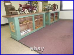 Store Counter Vintage Pair 7 Ft. Mercantile Jewelry Store Tobacco Shop Display
