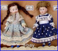 Store Display Box 10 Hertwig German Bisque head Dolls