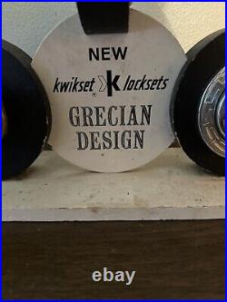 Store Display New Kwikset Locksets Grecian Design 1960s-70s