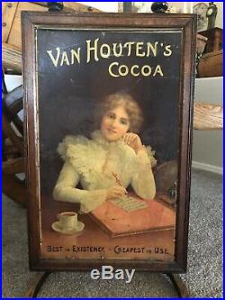 Super Rare Vintage Van Houtens Cocoa Advertising General Store Display