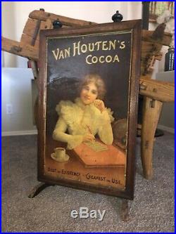 Super Rare Vintage Van Houtens Cocoa Advertising General Store Display