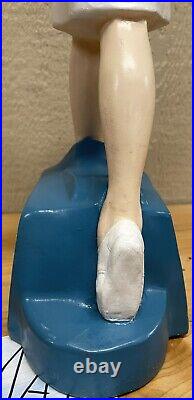The Clinic Shoes Nurse Advertising Store Display Statue Vintage 23 Tall Sign