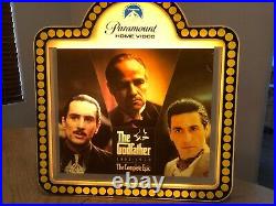 The Godfather Epic Vintage Light Box Video Store Display, Brando, Pacino
