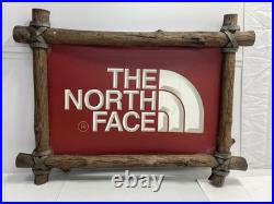 The North Face Framed Display Sign Wood Vintage 21 X 28
