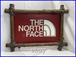 The North Face Framed Display Sign Wood Vintage 21 X 28