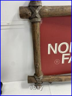 The North Face Framed Display Sign Wood Vintage 21 X 28