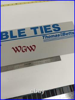 Thomas & Betts Cable Ties Sign Vintage Hardware Store Display 24x7.5 Rare