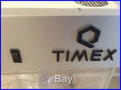 Timex VTG Retail Display Case Lighted Rotating Lockable Merchandiser 39