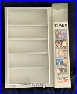Timex Watch Vintage Counter Top Store Display Case 22.5x17.25x4.25