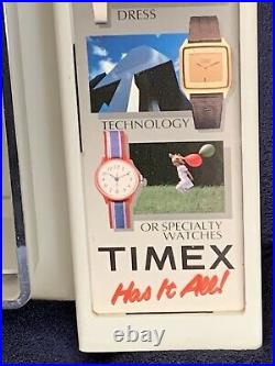 Timex Watch Vintage Counter Top Store Display Case 22.5x17.25x4.25