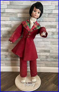 Tri State Industries Bronx NY Vtg 2'9 Animated Store Display Doll Christmas