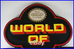 Used -Vintage World of Nintendo Store Display Sign NES Nintendo NES PAL