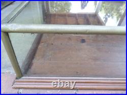 VICTORIAN Walnut Showcase Country General Store Counter Top Display ANTIQUE
