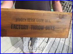 VINTAGE 1932 VANDEN BERGE CIGAR STORE DISPLAY BOX FACTORY THROW OUTS 2 FOR 5c