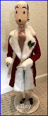 VINTAGE 1940-50s DEPT STORE CHRISTMAS CAROLER'S DISPLAY Charles Dickens Style