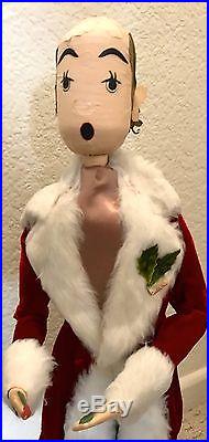 VINTAGE 1940-50s DEPT STORE CHRISTMAS CAROLER'S DISPLAY Charles Dickens Style