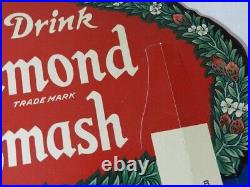VINTAGE 1940's DRINK ALMOND SMASH SODA STORE DISPLAY- RARE- VINTAGE DRIVE-IN