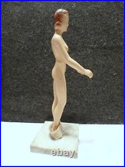 VINTAGE 1940s MANNEQUIN MINIQUIN COUNTER TOP ARTICULATED DOLL STORE DISPLAY