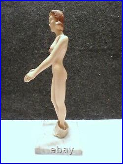 VINTAGE 1940s MANNEQUIN MINIQUIN COUNTER TOP ARTICULATED DOLL STORE DISPLAY