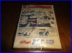 Vintage 1946 Kelloggs Pep Cereal Box Superman And The Pirates Comic On Back