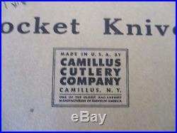 VINTAGE 1950's CAMCO CAMILLUS SUPER-JACK LONE RANGER STORE DISPLAY BOX 18 KNIVES