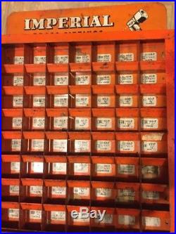 VINTAGE 1950s IMPERIAL BRASS FITTINGS HARDWARE STORE DISPLAY CASE