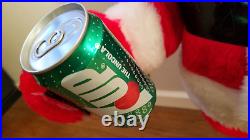 VINTAGE 1960s HAROLD GALE SANTA STORE DISPLAY 7UP THE UNCOLA 37 INCHES
